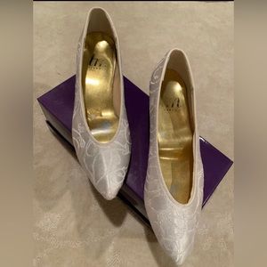 COPY - White Lace Wedding Shoes
